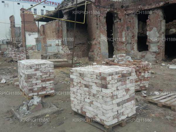 Старинный реставрационный кирпич в стиле лофт под старый царский 18-19 века