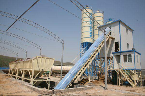 Стационарный бетонный завод HZS60