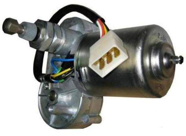 Стеклоочиститель, Мотор-редуктор стеклоочистителя (Моторедуктор) ЛиАЗ-5256, ЛАЗ Лайнер, Неман, троллейбус (левый) водитель 521.3730