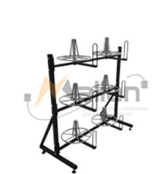 Стеллаж для хранения и размотки бухт кабеля СБР 6-0,6-30