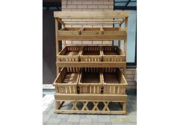 Стеллаж для овощей и фруктов на 9 лотков