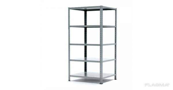 Стеллаж металлический с полками ЛДСП(4 шт. ) до 80кг на полку