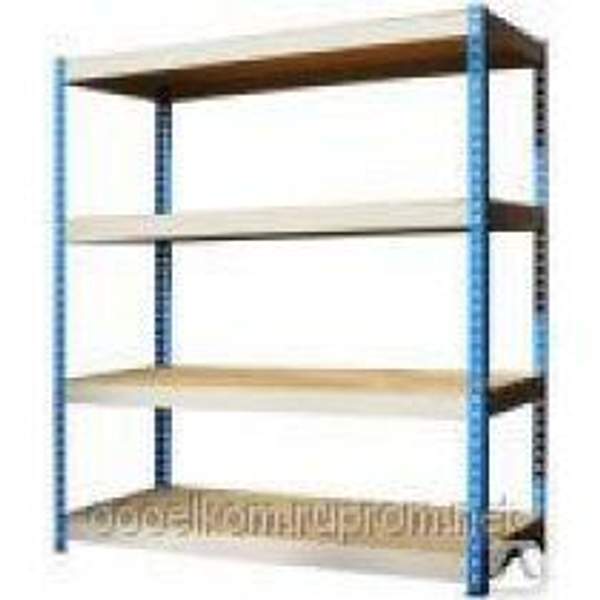 Стеллажи металлические сборно-разборные складские Мкф (300кг на полку)