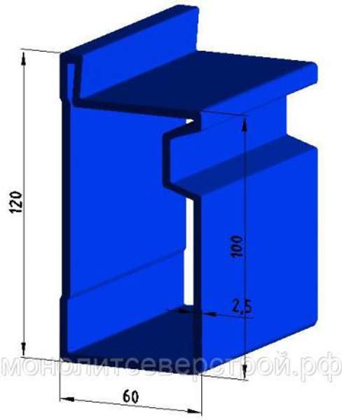 Стеновая опалубка - Щиты линейные стальные 0.45 х 3.0 м