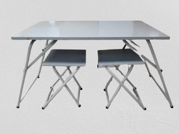 Стол армейский складной с 2-мя складными стульями