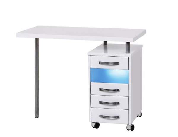 Стол маникюрный с УФО-блоком, однотумбовый