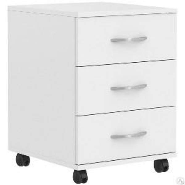 Стол на металокаркасе с экраном с тумбой подкатной