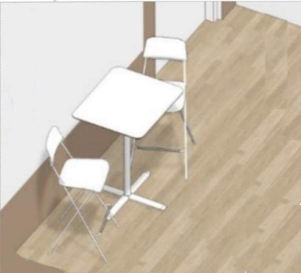 Стол на моно-ноге.