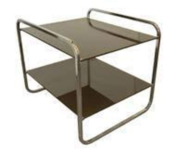 Стол со стеклянными полками "Шейп"