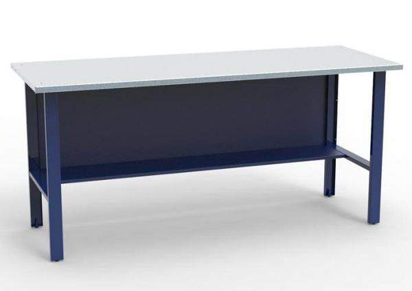 Стол-верстак СВ-0Т.00.00.19 (1840х690х850 мм) без тумб столешница фанера 21 мм оцинкованный лист 2 мм