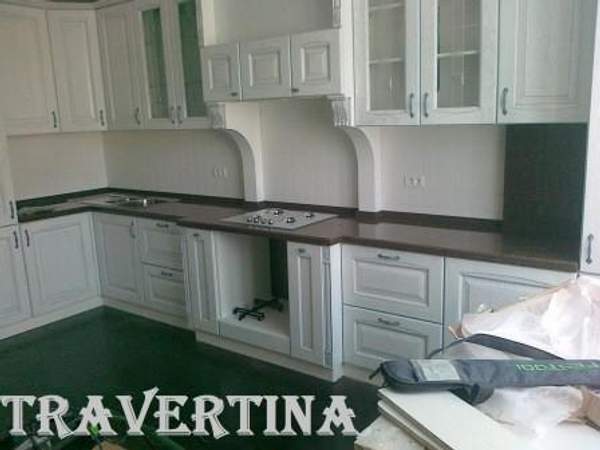 Столешница в ванную комнату из искусственного камня