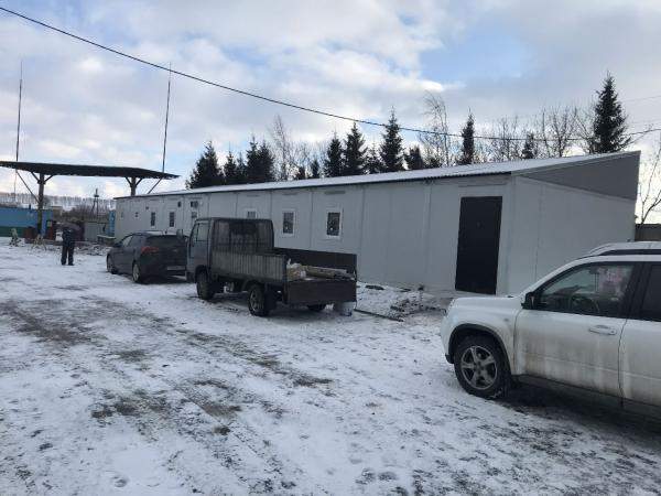 Столовая разборная из бытовок