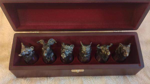 Стопки перевёртыши, набор 6 шт. в подарочном футляре.