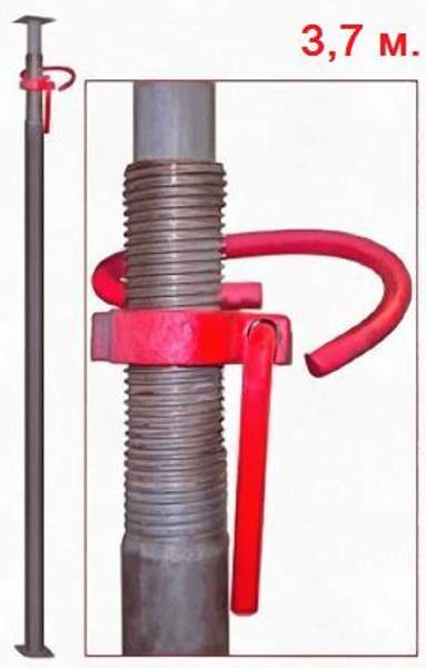 Стойка домкрат телескопическая для опалубки 3,7 метра высота в аренду