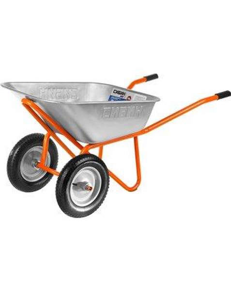 Строительная двухколесная тачка СТ-22 110 л 200 кг СИБИН 39905