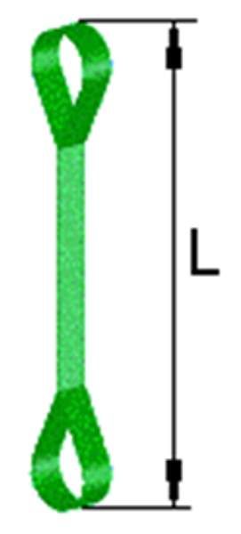 Строп текстильный ленточный из полиэстра 30 мм Г/п 1.0 т