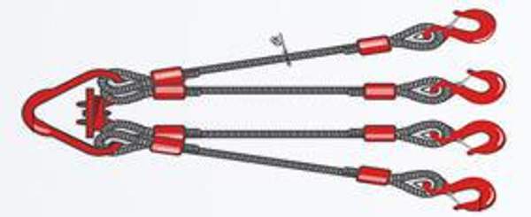 Стропы канатные 4СК (четырехветвевые)