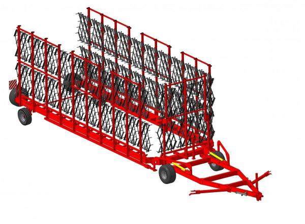 Сцепка бороновальная двухследная СБГЗ-23УД дуги, брус 200х200х10, без борон и с боронами БЗСС