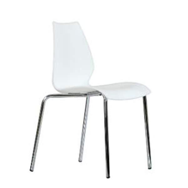 Стул стопируемый, белый