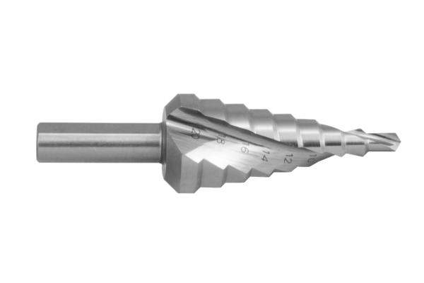 Ступенчатое сверло со спиральной канавкой 4-20мм, 9 ступеней