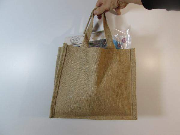 Сумка джутовая 32х34х18 см