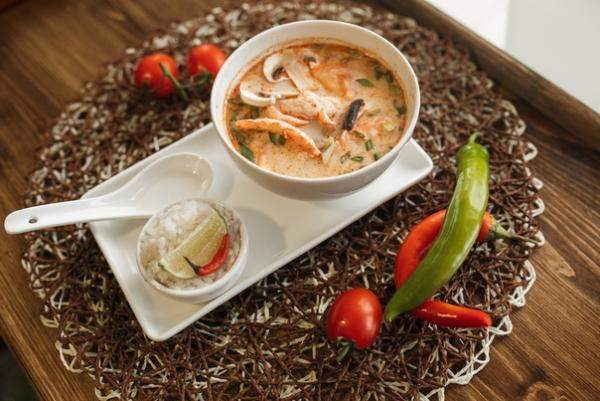 Суп ???? «Том Ям» с тигровой креветкой