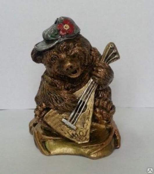 Сувенир "Медведь с балалайкой"(средний)