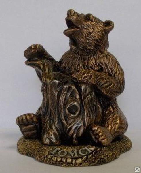 Сувенир "Медведь с пнем"
