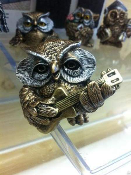 Сувенир "Сова гитарист"