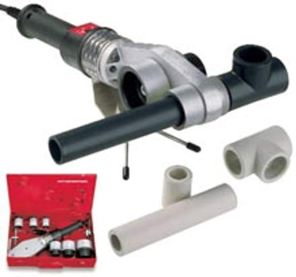Сварочный аппарат РОВЕЛД P 63-Т SET с термостатом (Ротенбергер, Rothenberger) (Roweld P63-3 SET) для сварки труб враструб.