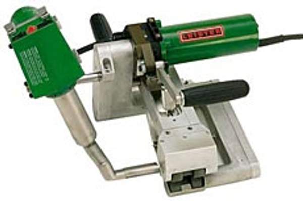 Сварочный автомат горячего воздуха с комбинированным клином Твинни S для сварки полимерных гидроизолирующих покрытий, геомембран (Ляйстер, Щвейцария)