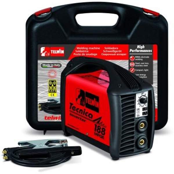 Сварочный инвертор Telwin TECNICA 188 MPGE ACX (PLASTIC.C.CASE)