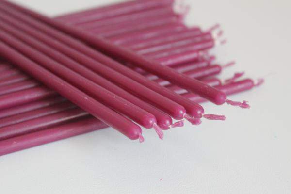 Свеча восковая Фиолетовая № 80 (время горения 1 час)