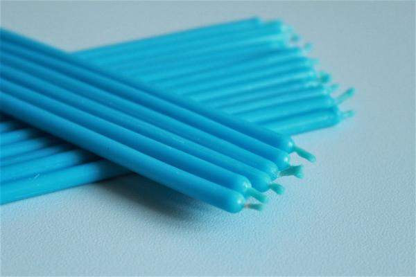 Свеча восковая Голубая № 80 (время горения 1 час)