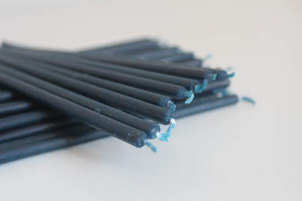 Свеча восковая Синяя № 120 (время горения 40 минут)