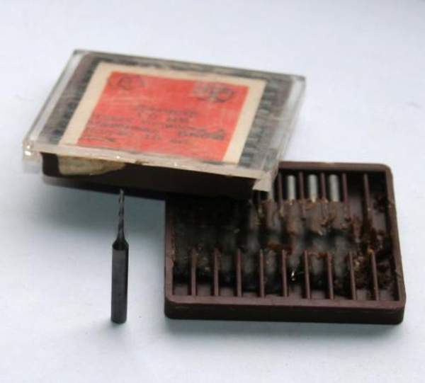 Сверло твердосплавное 1,0 мм, ВК-6М (монолитное), 30/6 мм, утол. хв. 3,175 мм