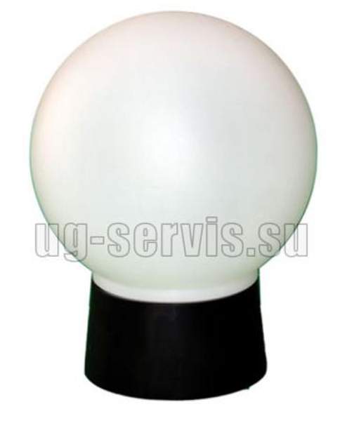 Светильник парковый светодиодный "Шар пластиковый", 220 В, 8 Вт, 5000 К. Прямое основание