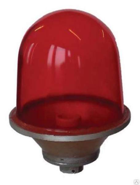 Светильник загродительный огонь светосигнальный красный ЗОМ Е27 IP53 Россия