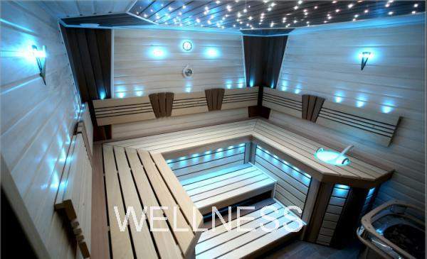 СВЕТОДИОДНОЕ И ОПТОВОЛОКОННОЕ ОСВЕЩЕНИЕ В САУНАХ И ХАМАМАХ.