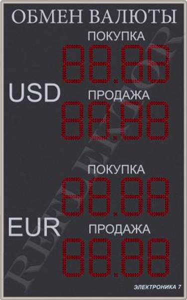 Табло валют Электроника7-1130-162