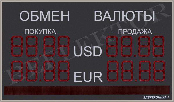 Табло валют Электроника7-1270-161
