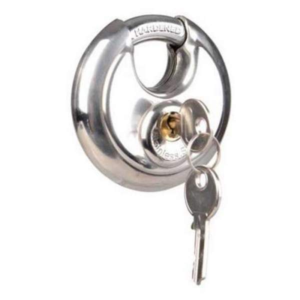 Talamex 43167170 Disk Padlock Серебристый Stainless Steel 70 mm