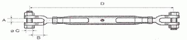 Талреп вилка-вилка DIN 1478