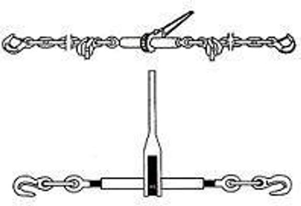 Талрепы цепные с храповым механизмом