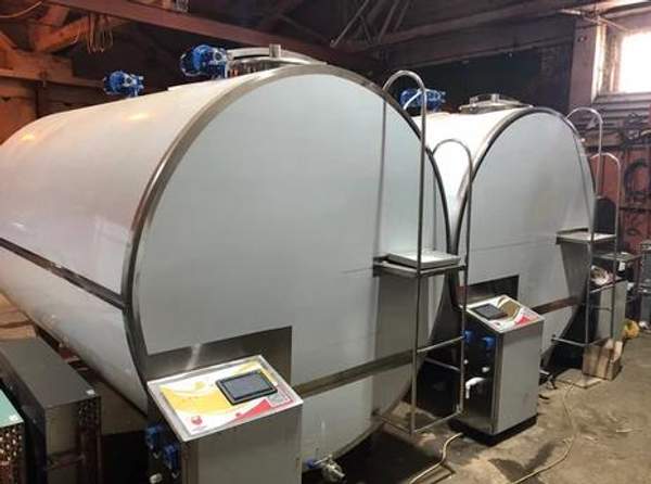 Танк охладитель молока закрытого типа на 7000 л