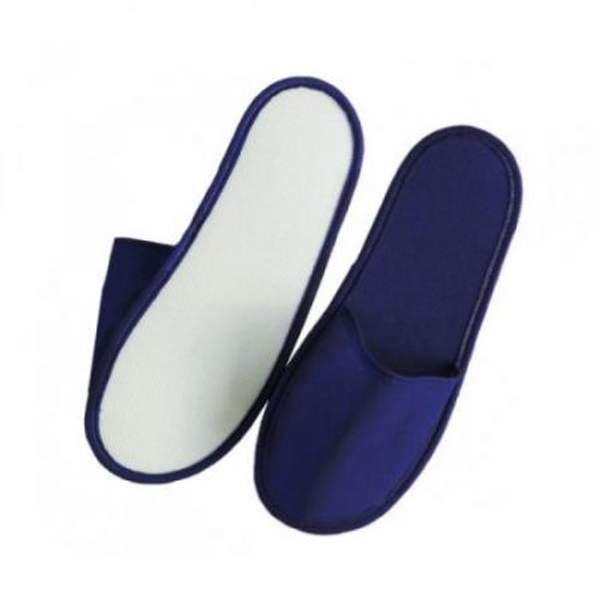 Тапочки одноразовые Стандарт синие с закрытым мысом