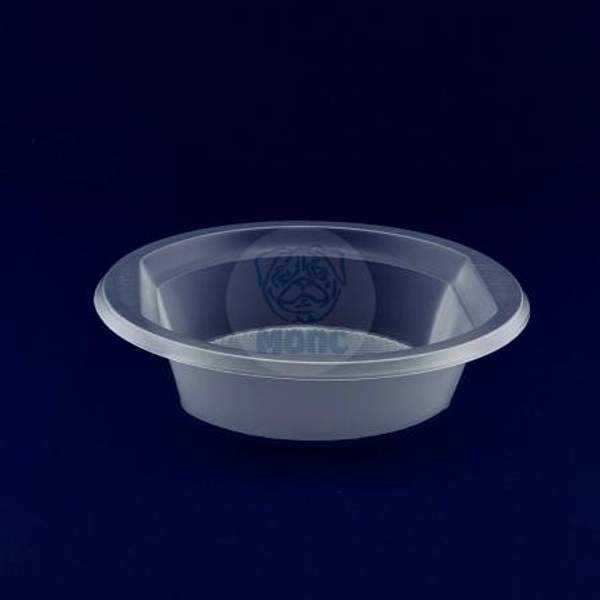 Тарелка суповая глубокая пластиковая одноразовая 400мл прозрачная 50/900