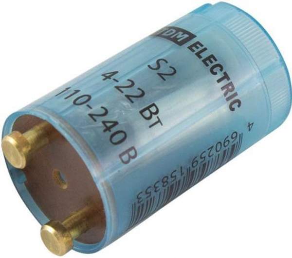 ТДМ Электрик cтартер S2 для люминисцентных ламп 4-22Вт / ТДМ Электрик cтартер S2 для люминисцентных ламп 4-22Вт