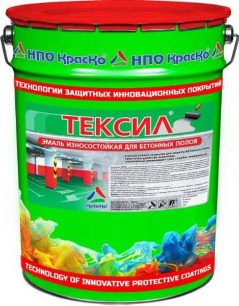 Тексил - износостойкая эмаль для бетонных полов. Тара 25кг