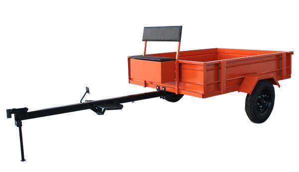 Телега прицеп с тормозами на минитрактор и мотоблок до 500кг